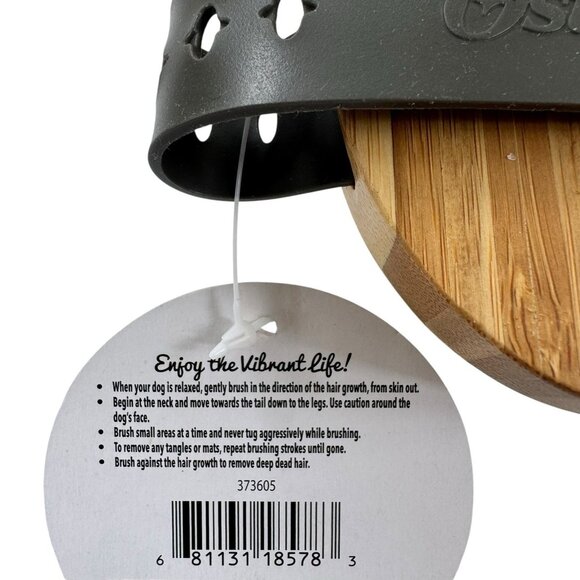 NWT Oster Vibrant Life Bamboo Dog Brush Palm Grip for Medium & Long Coats - Picture 7 of 11